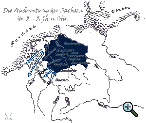 Die Ausbreitung der Sachsen